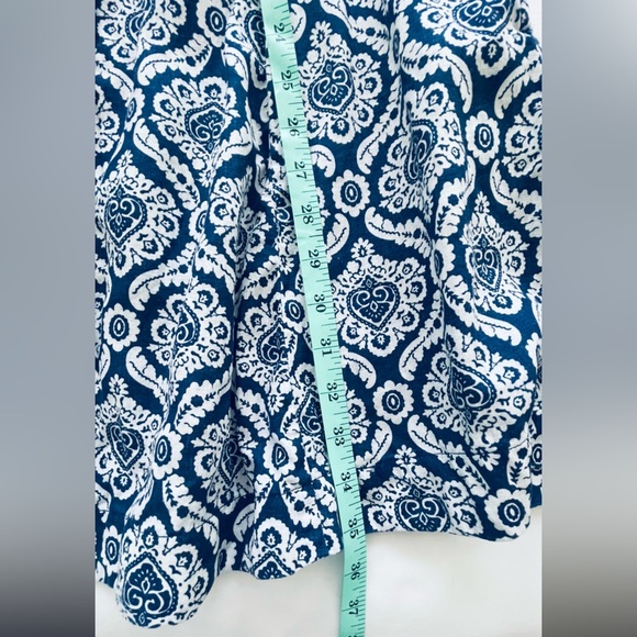 Sigrid Olsen 100% Linen Navy and White Belted Shirt Dress Sz M - Picture 6 of 8